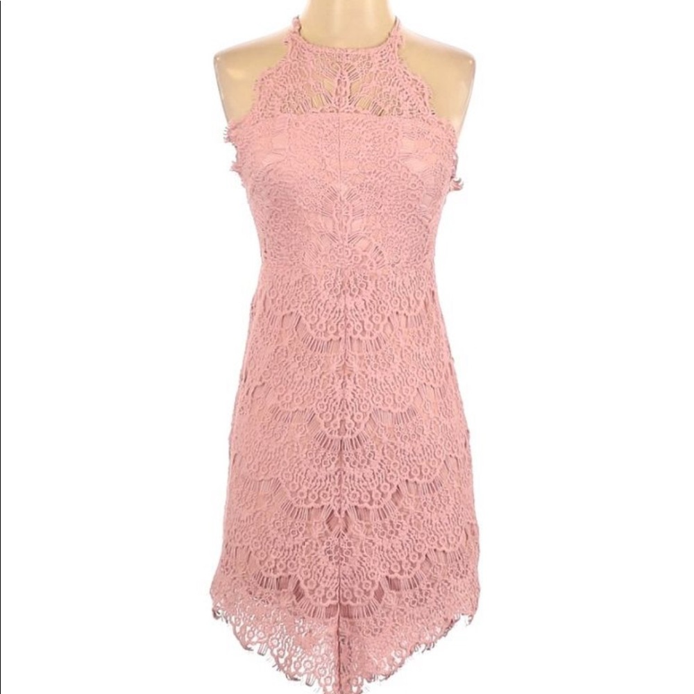 Intimately Free People Dusty Rose Lace Dress